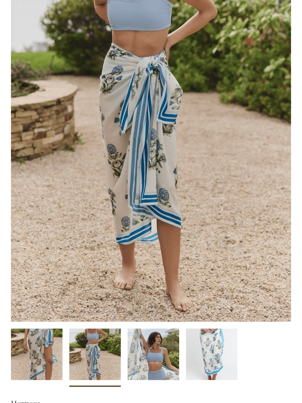 HERMOZA Long Pareo Cover-up in Party On Prairie